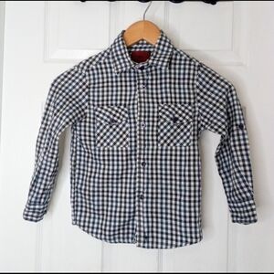 Kids Checkered Button-Down Shirt